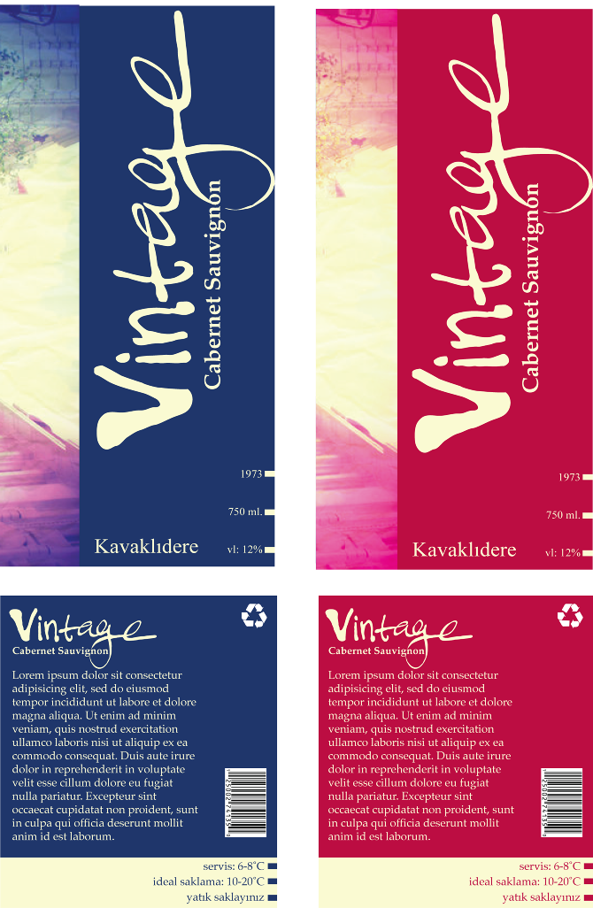 wine label size